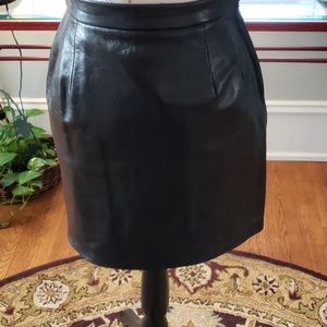 Leather Mini Skirt